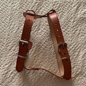 Brown Leather Pet Harness - Brand New